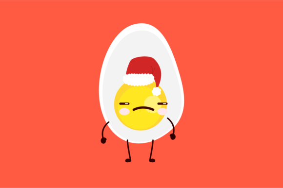 Christmas Hat Kawaii Egg Background Review