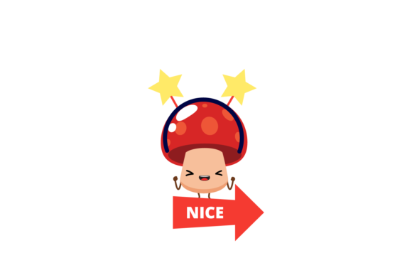 Christmas Kawaii Mushroom Party Svg Illustrations