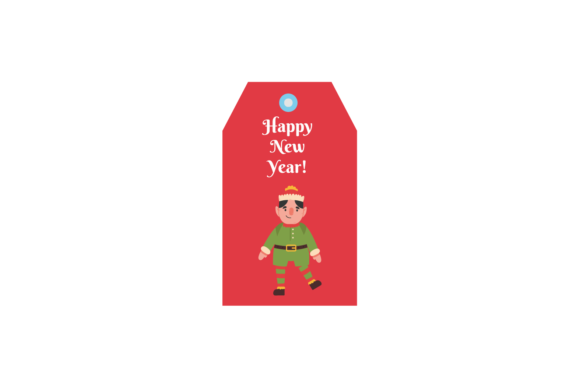 Christmas Label Tag Illustrations for Handmade Creations
