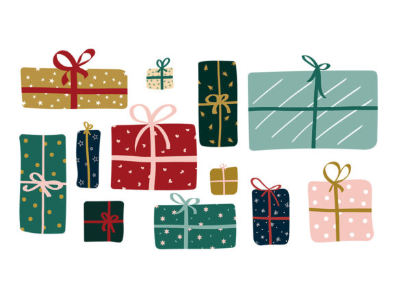 Giftbox Christmas Clipart SVG Review for Embroidery