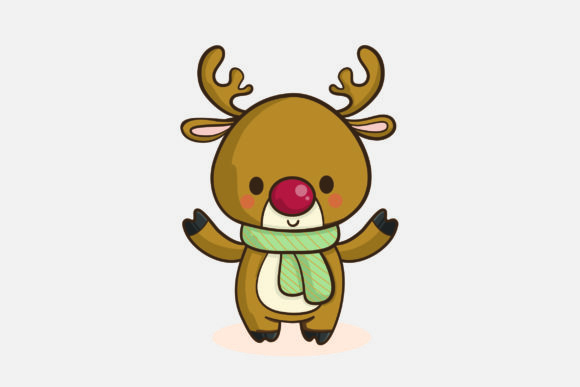 ReinDeer Clipart Christmas Gnome Illustrations
