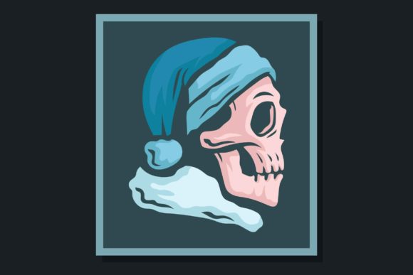 Santa Claus Skull Christmas Illustration Review